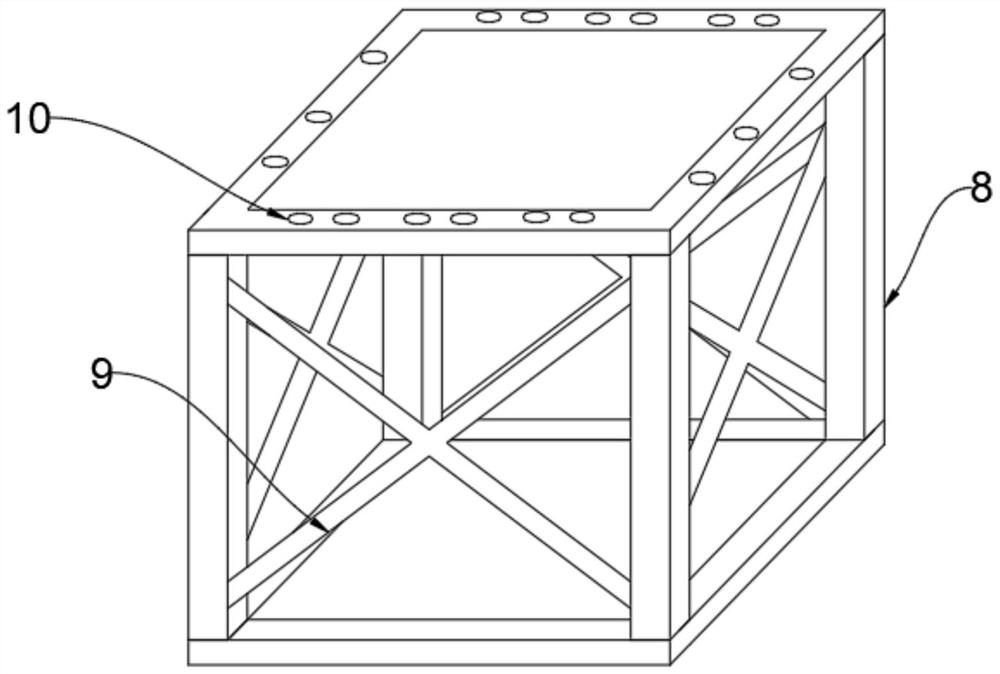 Gasification equipment and steel structure cross installation adjusting device