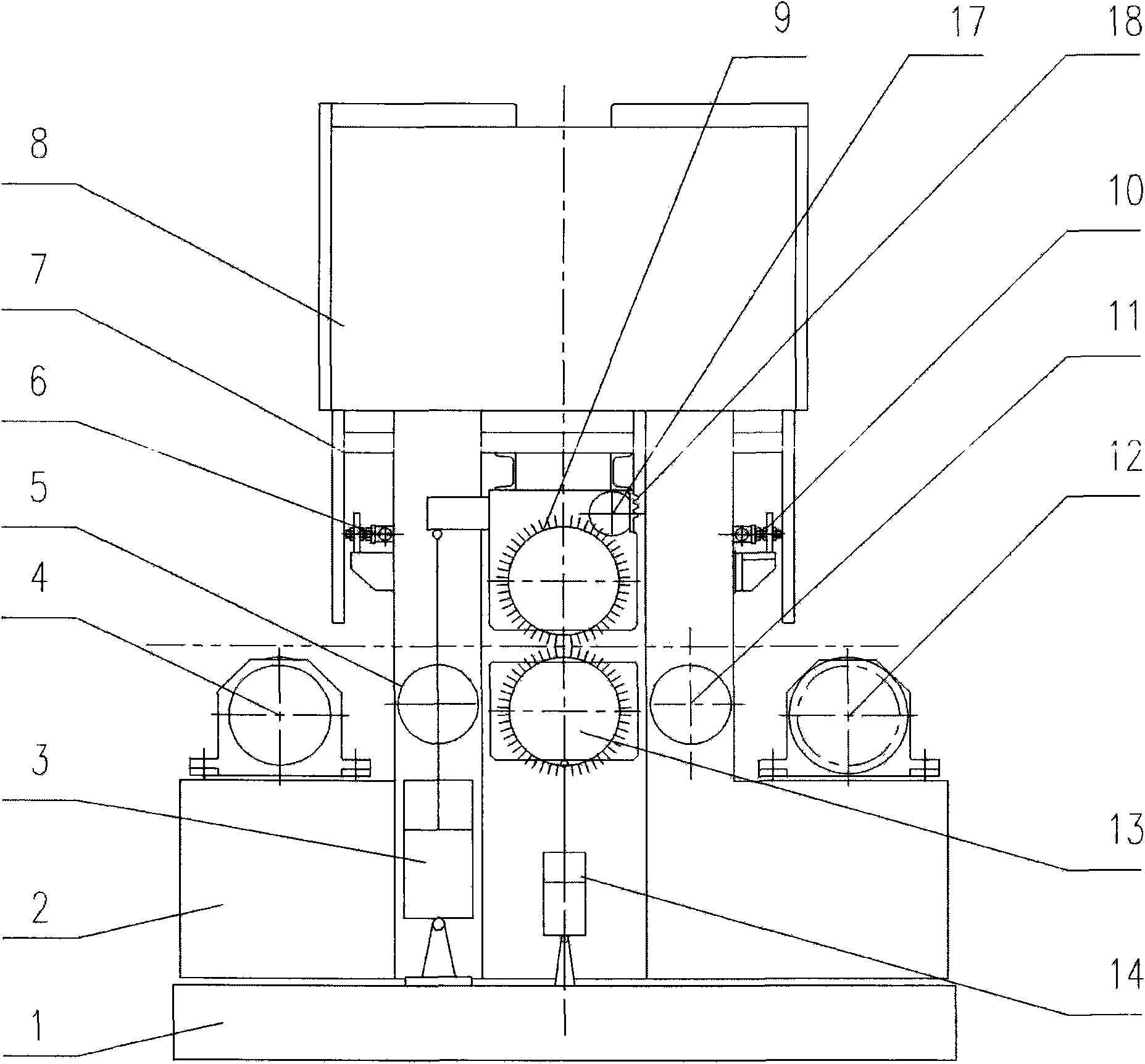 Method for designing equipment removing oxide skin on surface of slab band