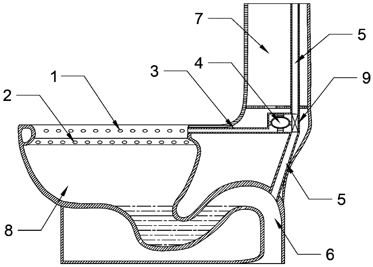 Negative pressure type deodorization device for intelligent closestool