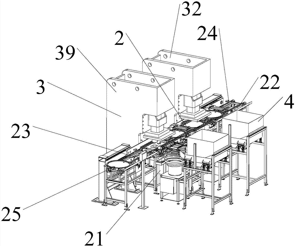 Bucket cover punching locking production system