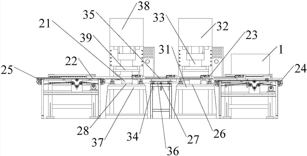 Bucket cover punching locking production system