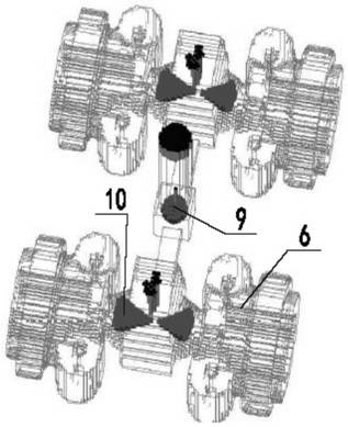 Chain wheel seat casting system