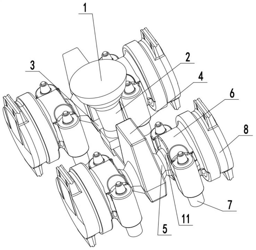 Chain wheel seat casting system