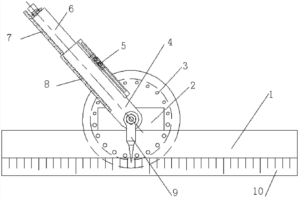 Device and method for measuring operating axis of barrel of rotary kiln