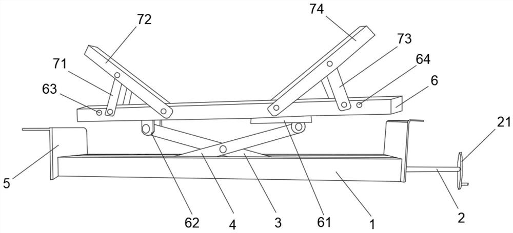 Auxiliary device for upper carrier roller replacement of belt conveyor