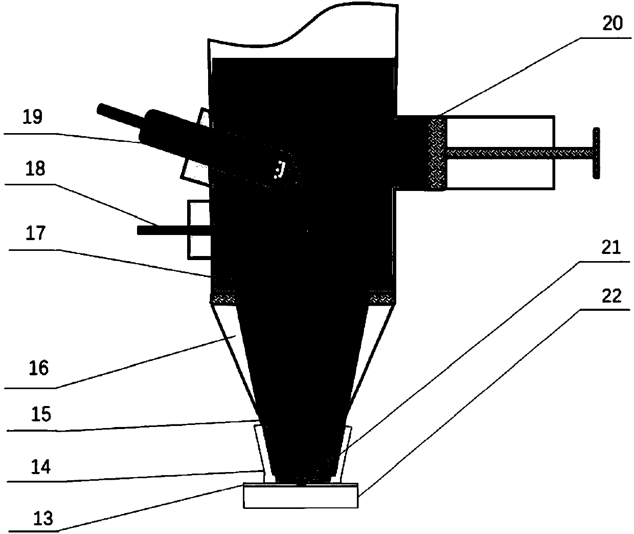 Electrochemical test method and device based on automatic coating and micro-liquid pool