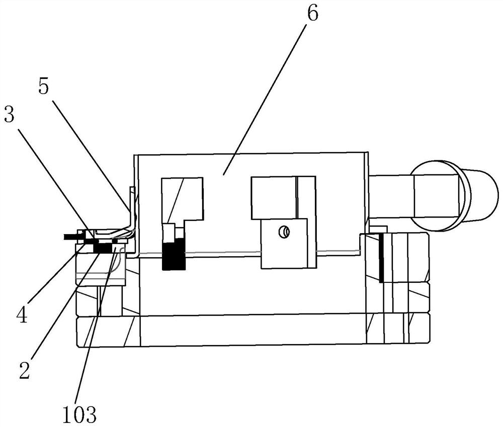 A three-point welding placement bracket positioning structure