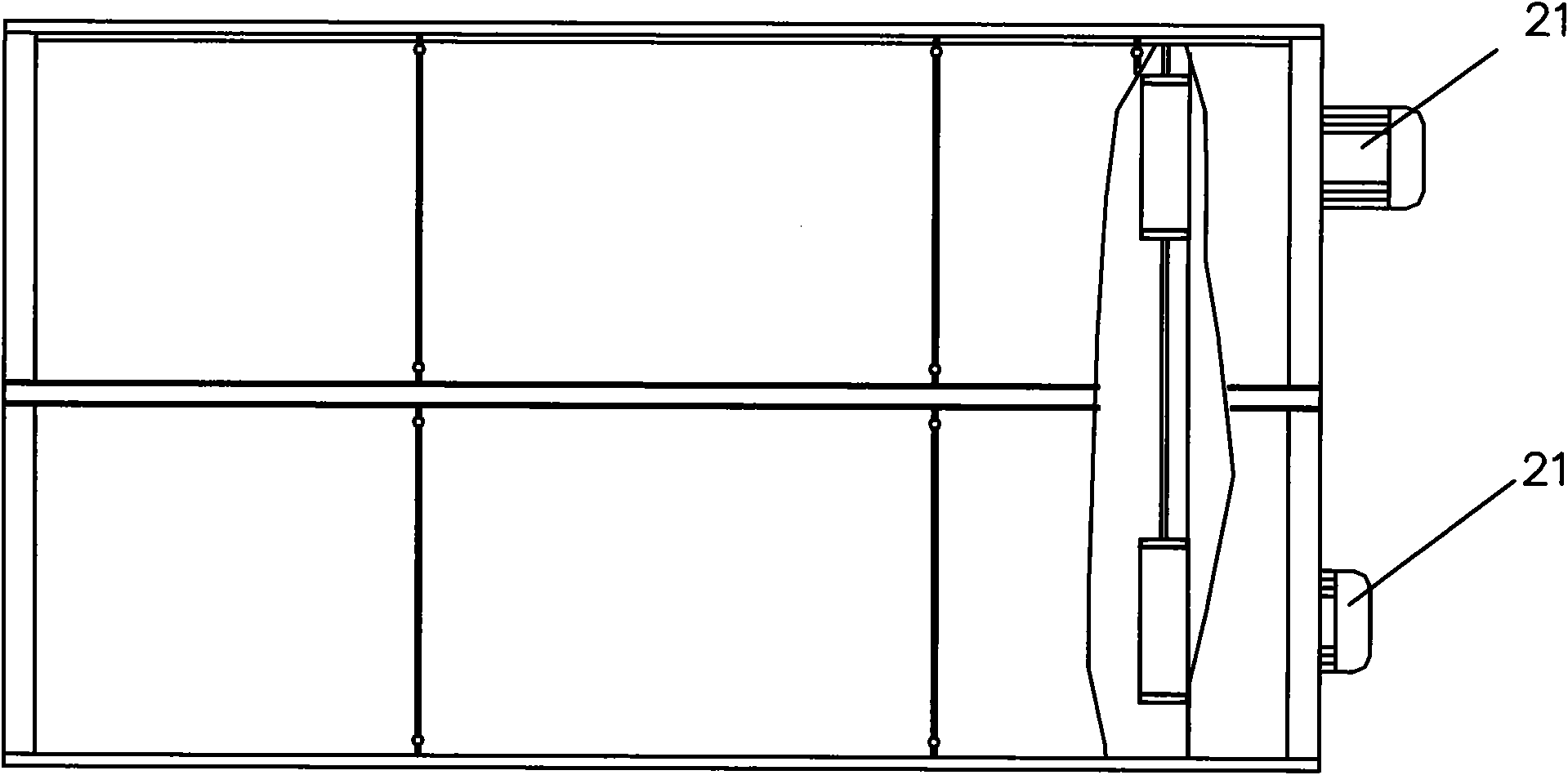 Drying room for tentering forming machine