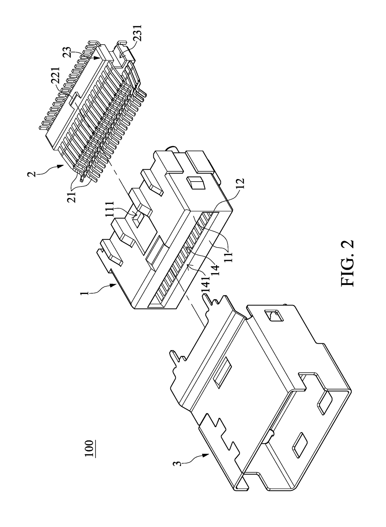 High speed vertical connector