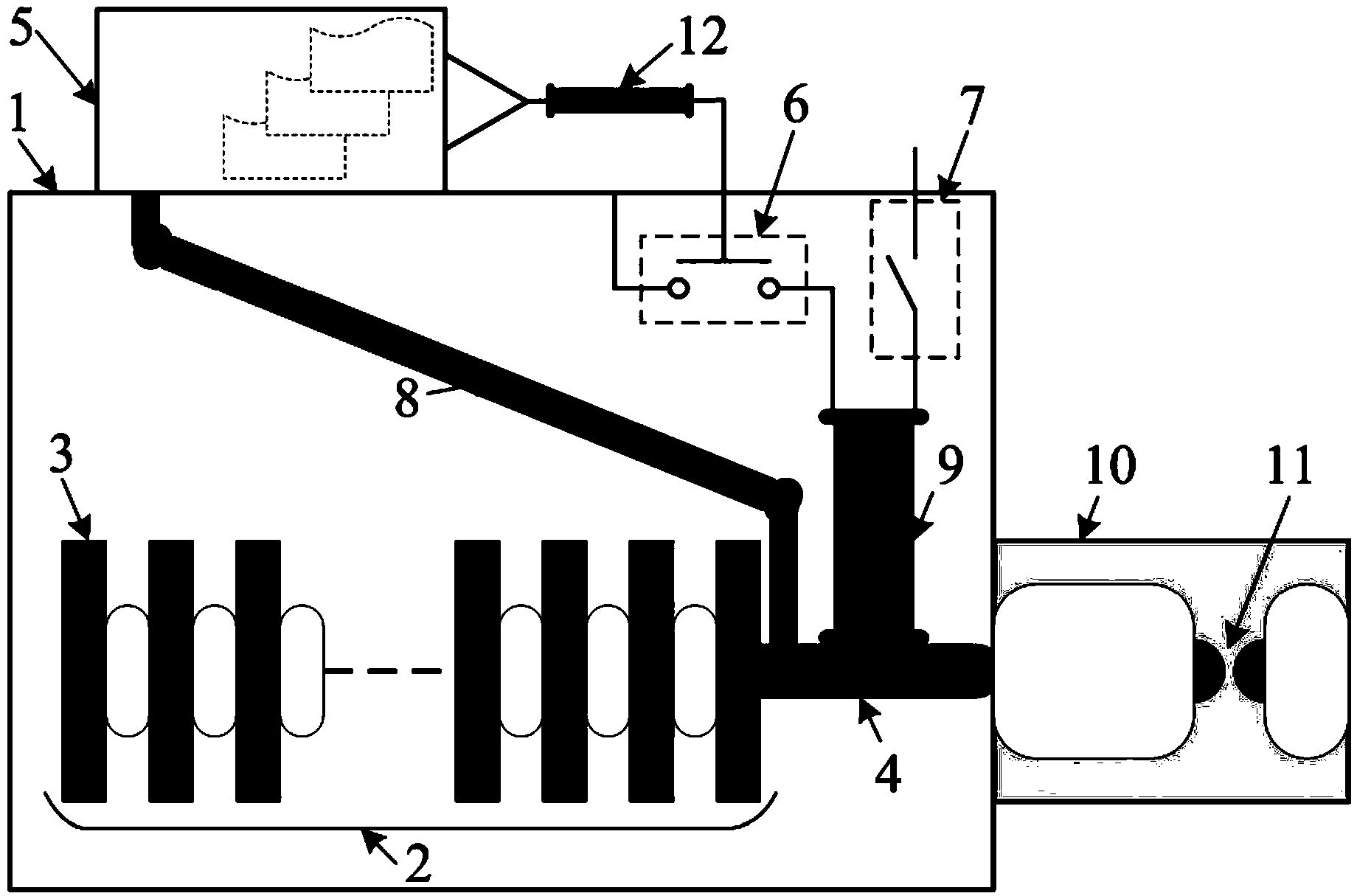 Energy transference system and method based on primary pulse source self coupling