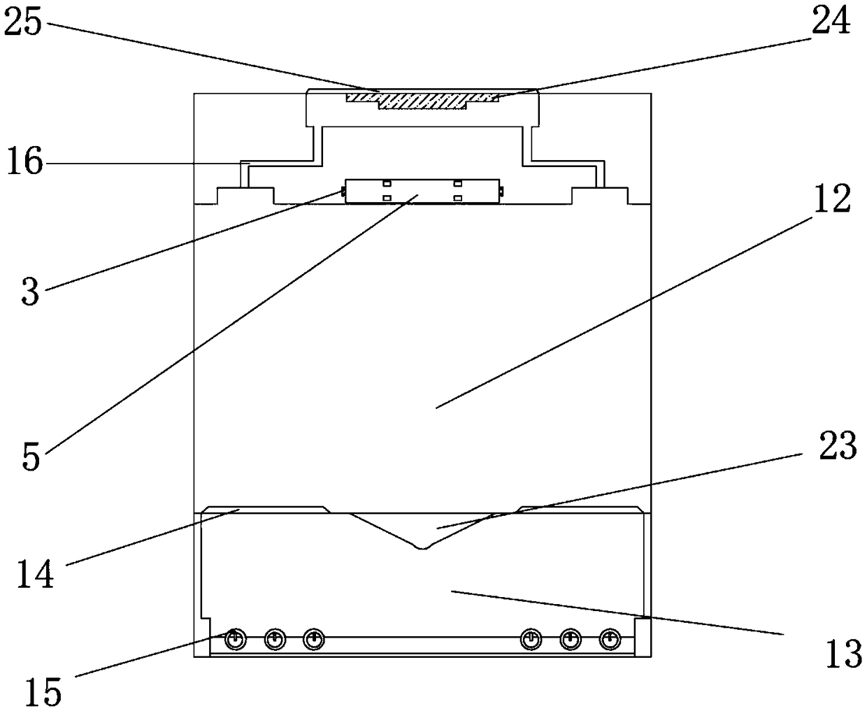 Water-saving type dehydration and drying device for garment fabric