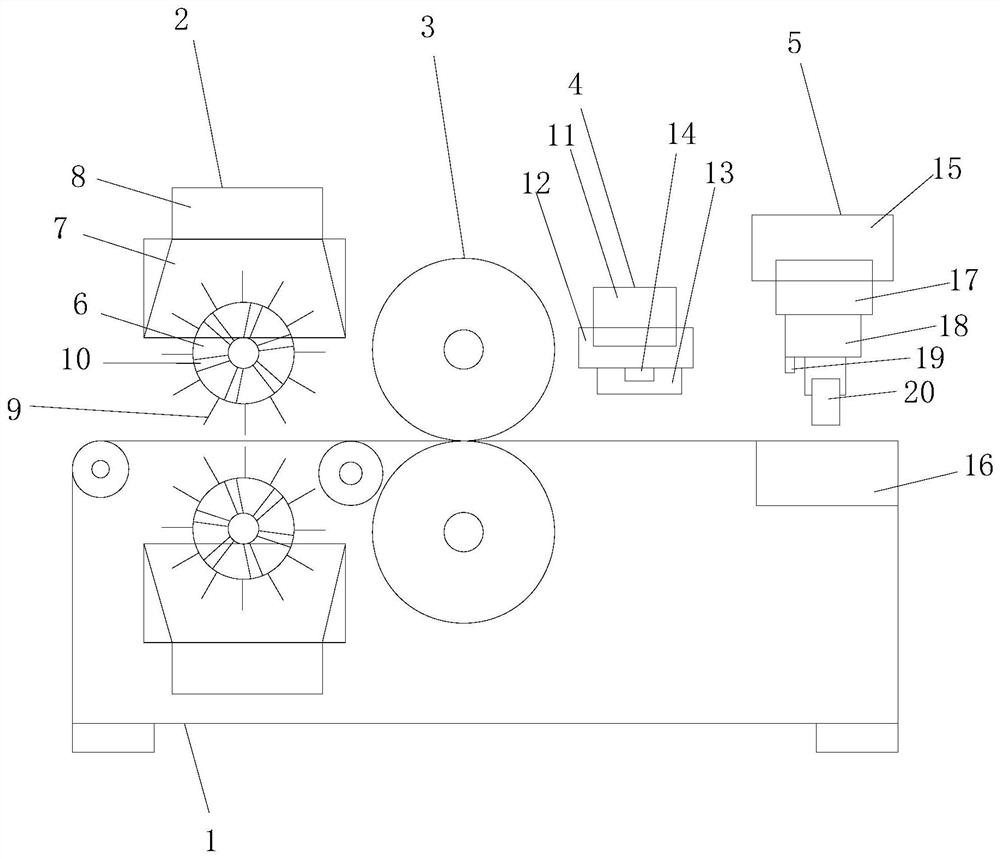 Profile steel cold roll forming feeding device