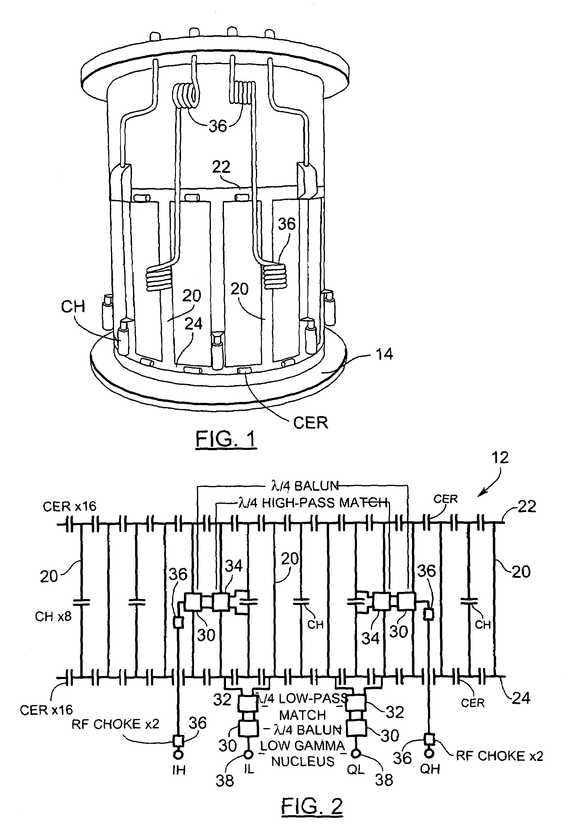 Multiply-tuned volume resonator for magnetic resonance imaging and spectroscopy