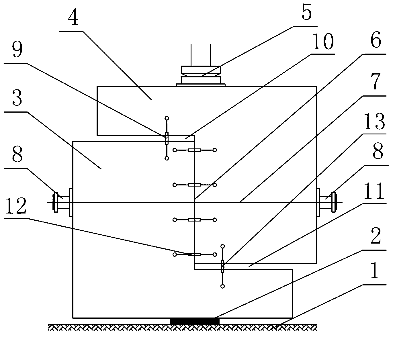 Device for testing shear strength of joint of external prestressing prefabrication and assembly concrete member