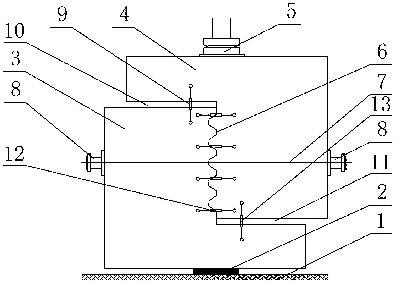 Device for testing shear strength of joint of external prestressing prefabrication and assembly concrete member