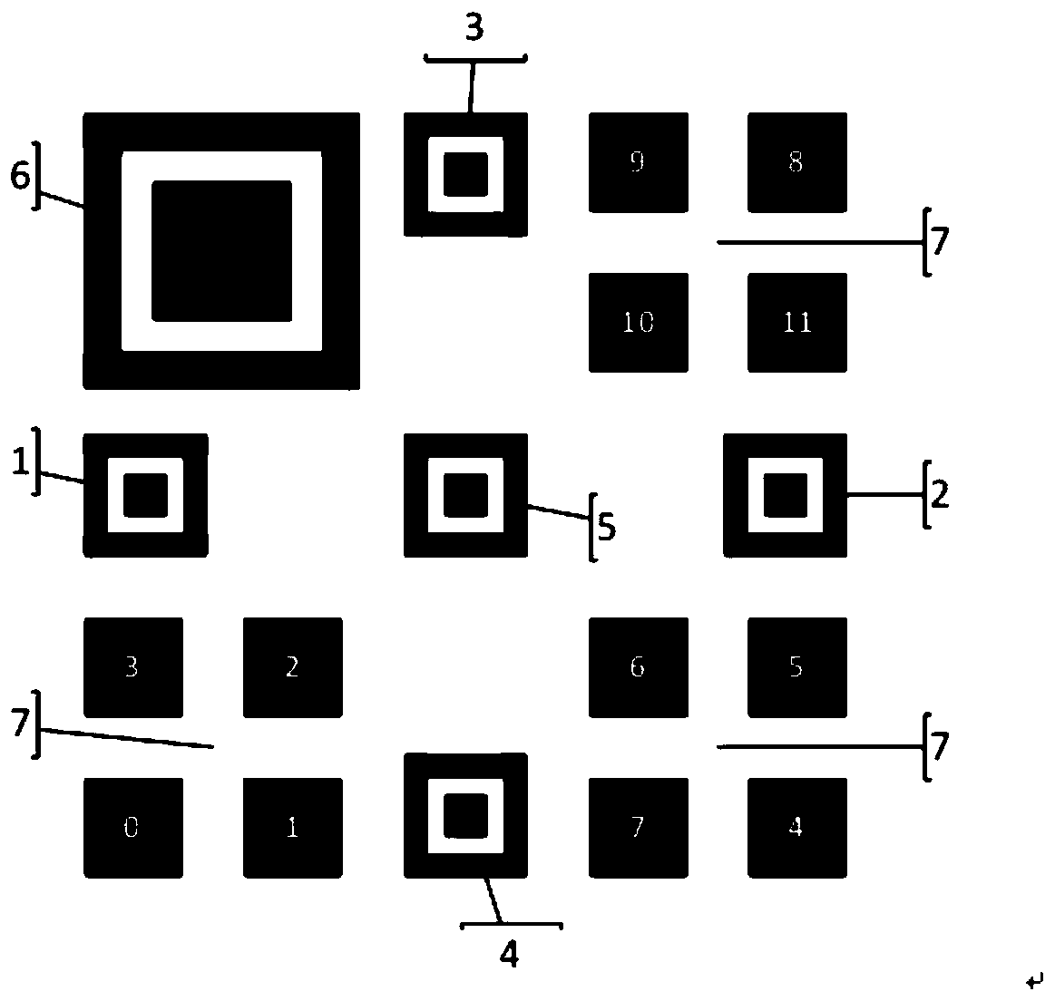 Two-dimensional coding design method for AGV positioning and navigation