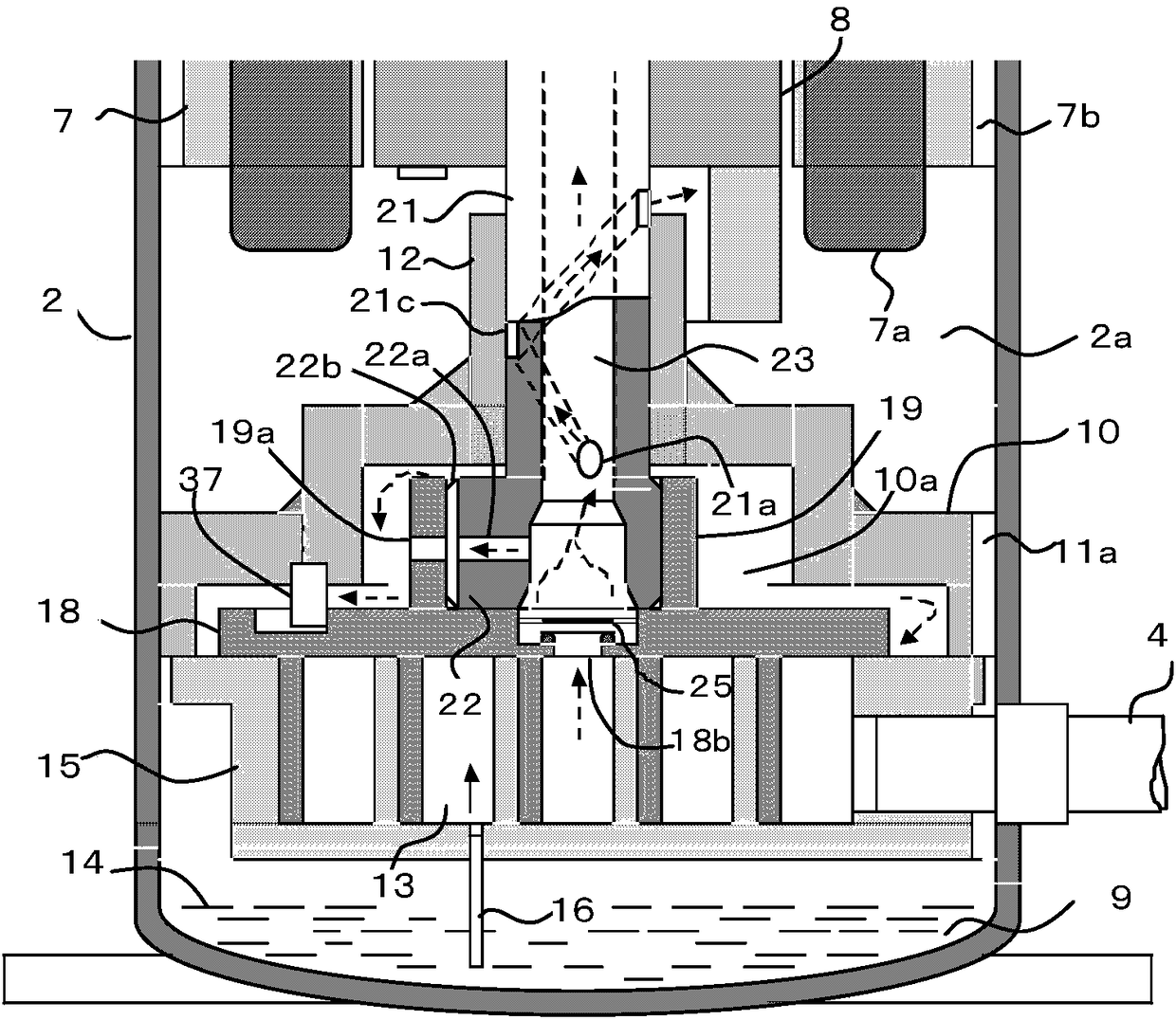 Scroll compressor and refrigeration cycle device with scroll compressor