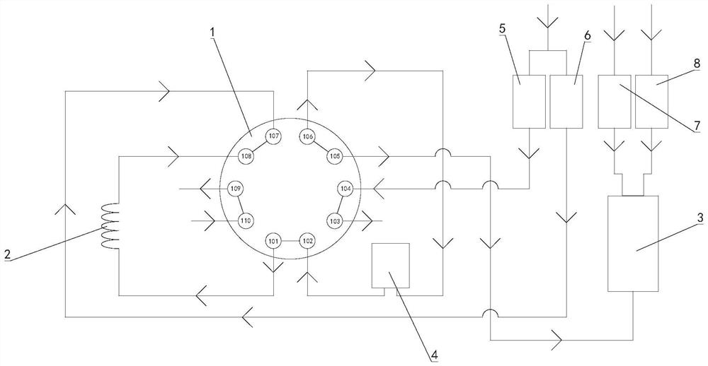 Greenhouse gas methane on-line detection analyzer and detection method