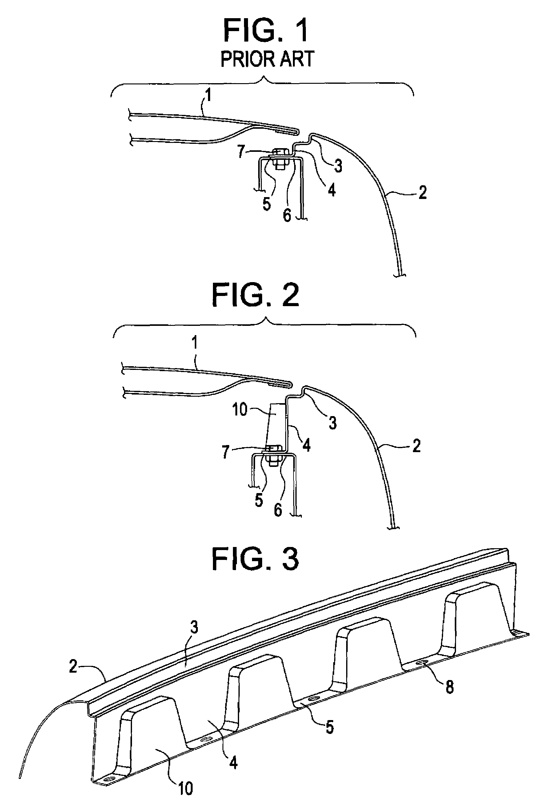 Energy absorbing vehicle fender