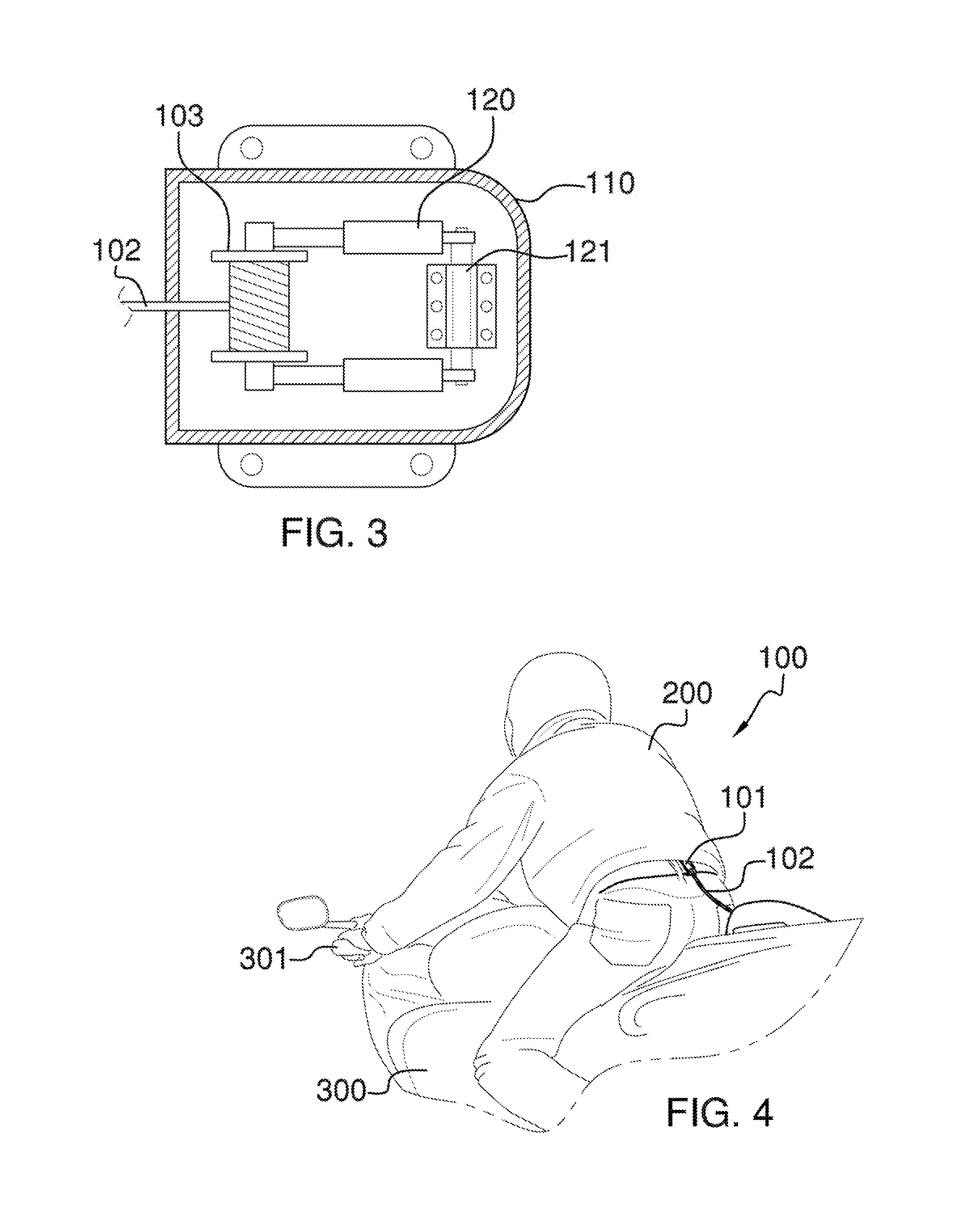 Self-releasing vehicular harness