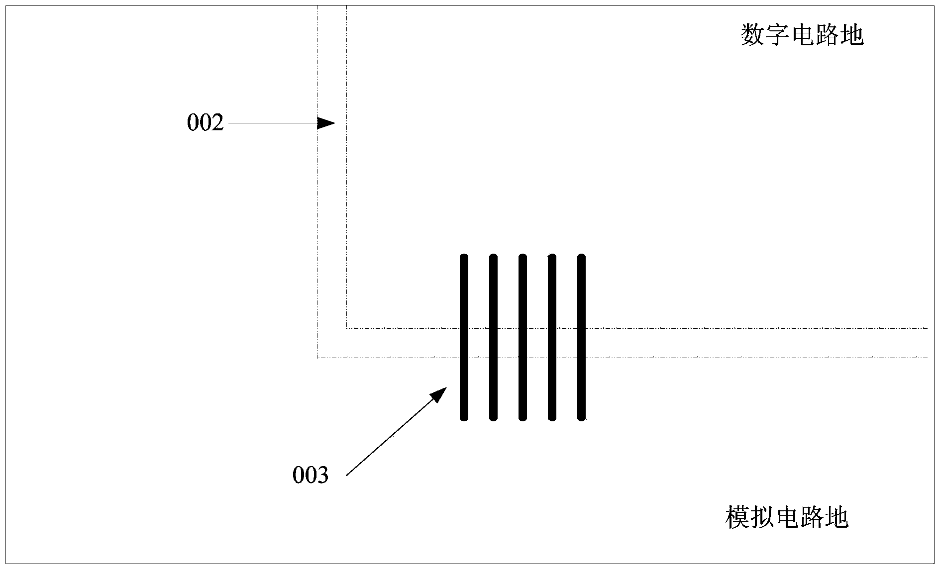 Band-gap reference source for digital-analog hybrid circuit