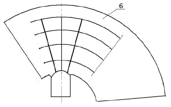 Steel and plastic composite bionic blade