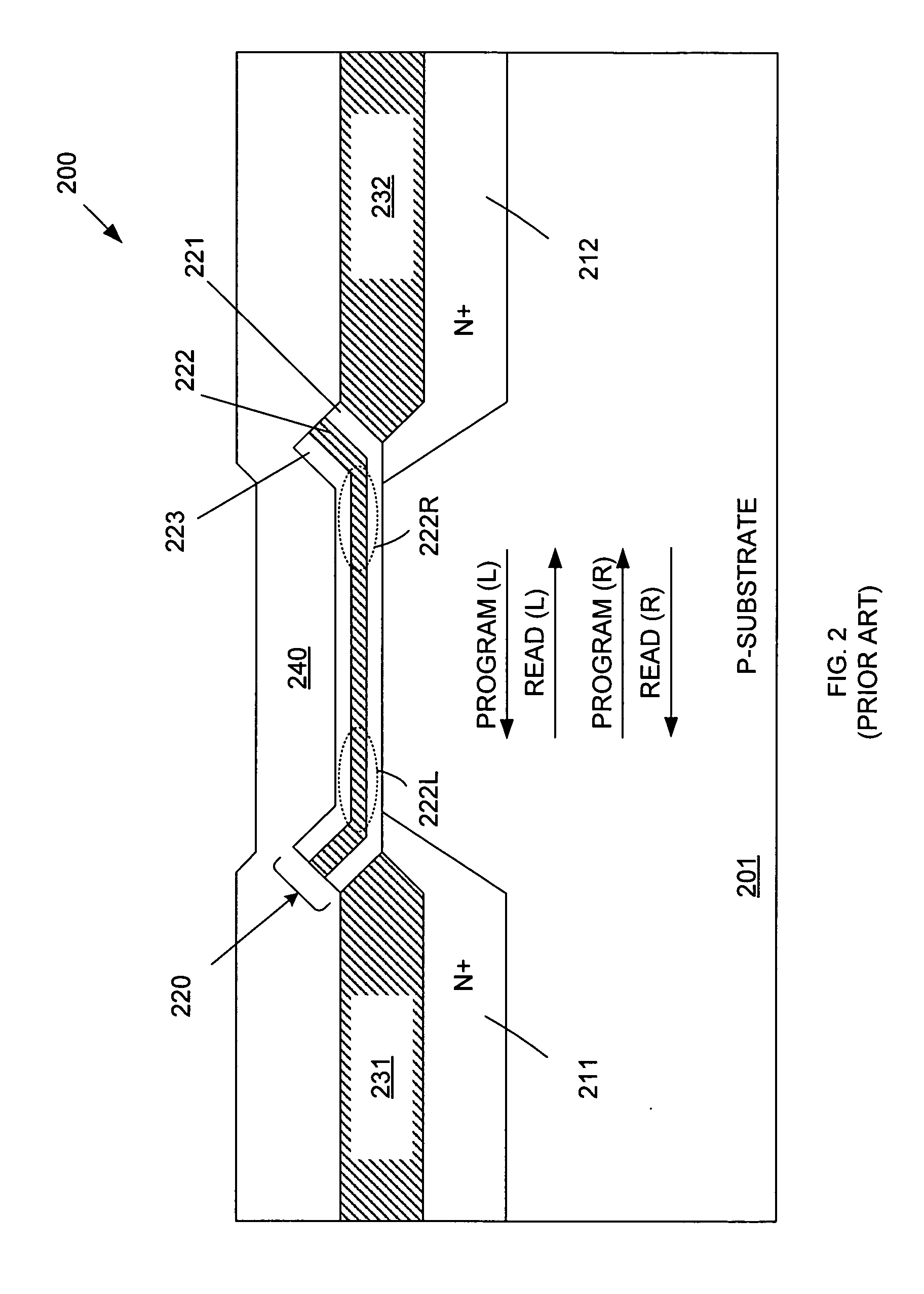 3-Bit NROM flash and method of operating same