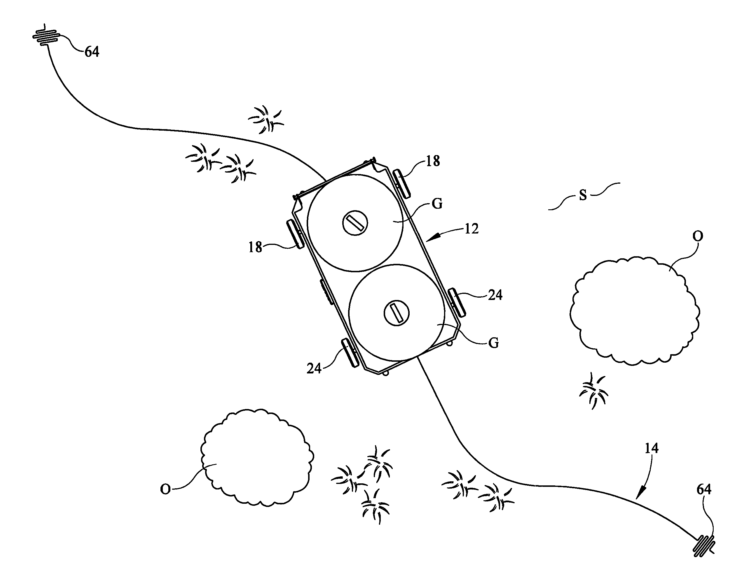 Automated garbage receptacle conveyance system