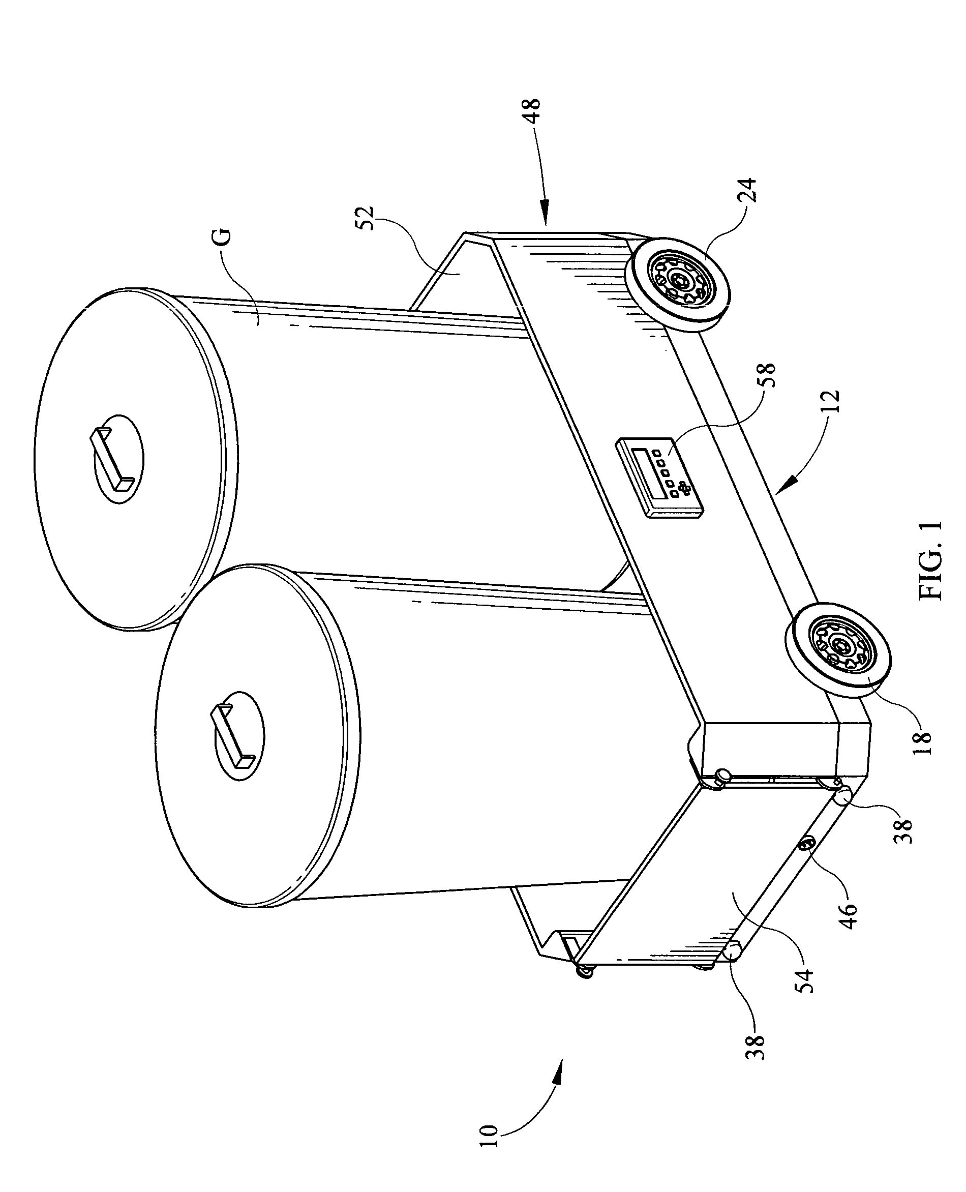 Automated garbage receptacle conveyance system