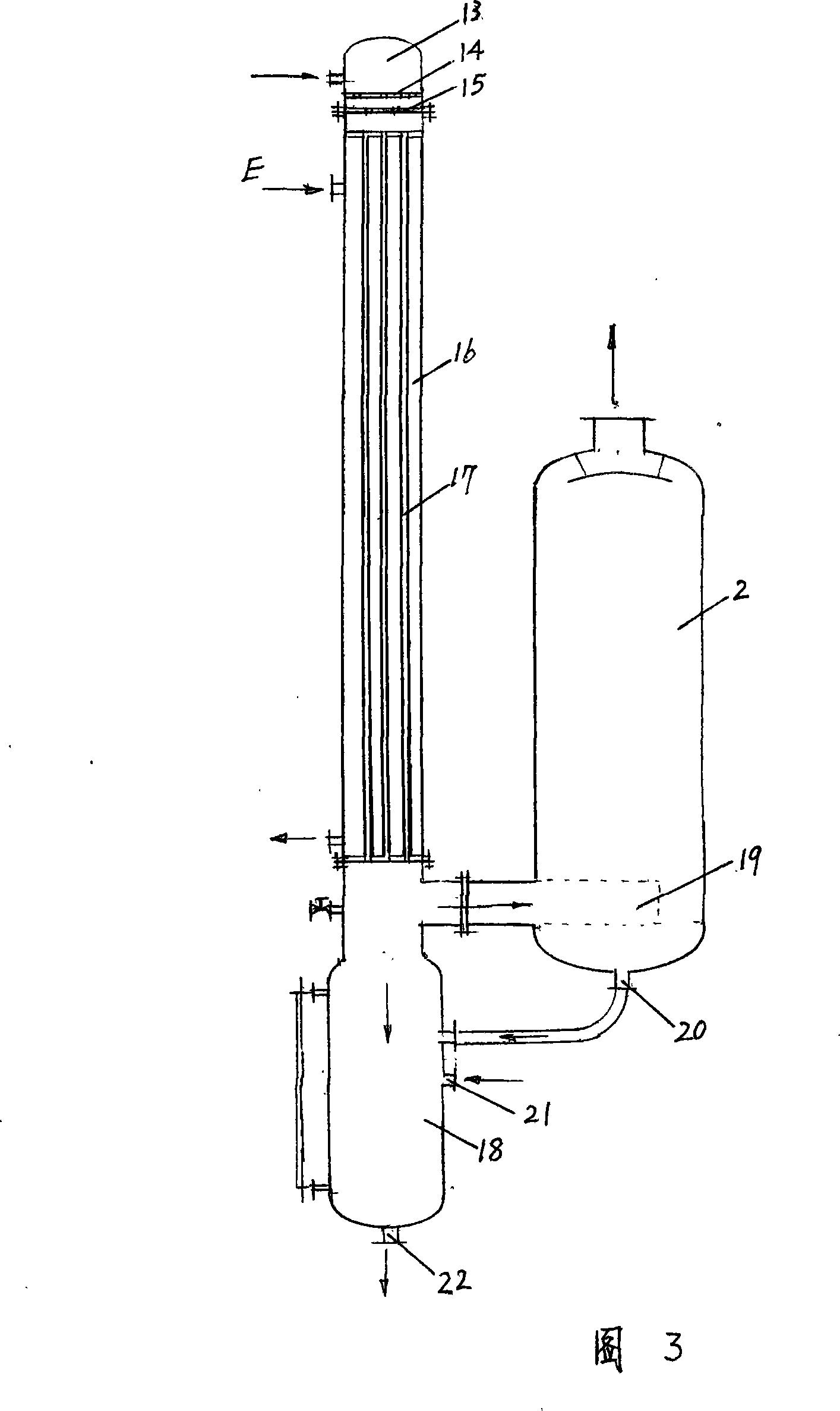 Pleietrepie counter current falling film evaporator of organic solvent recycle