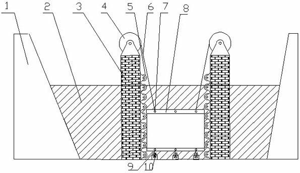 Novel sink type oil storage device