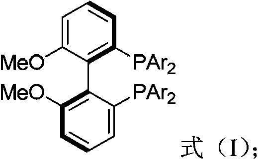 Biphenyl ligand, synthetic method thereof and application thereof in methoxyl carbonylation reaction of racemized propargyl alcohol carbonate