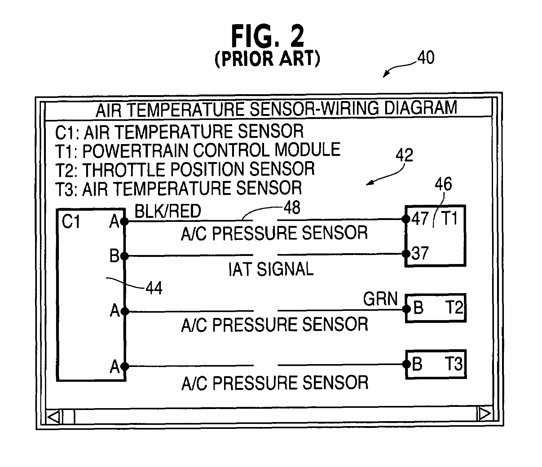 Wiring diagram with wire colors