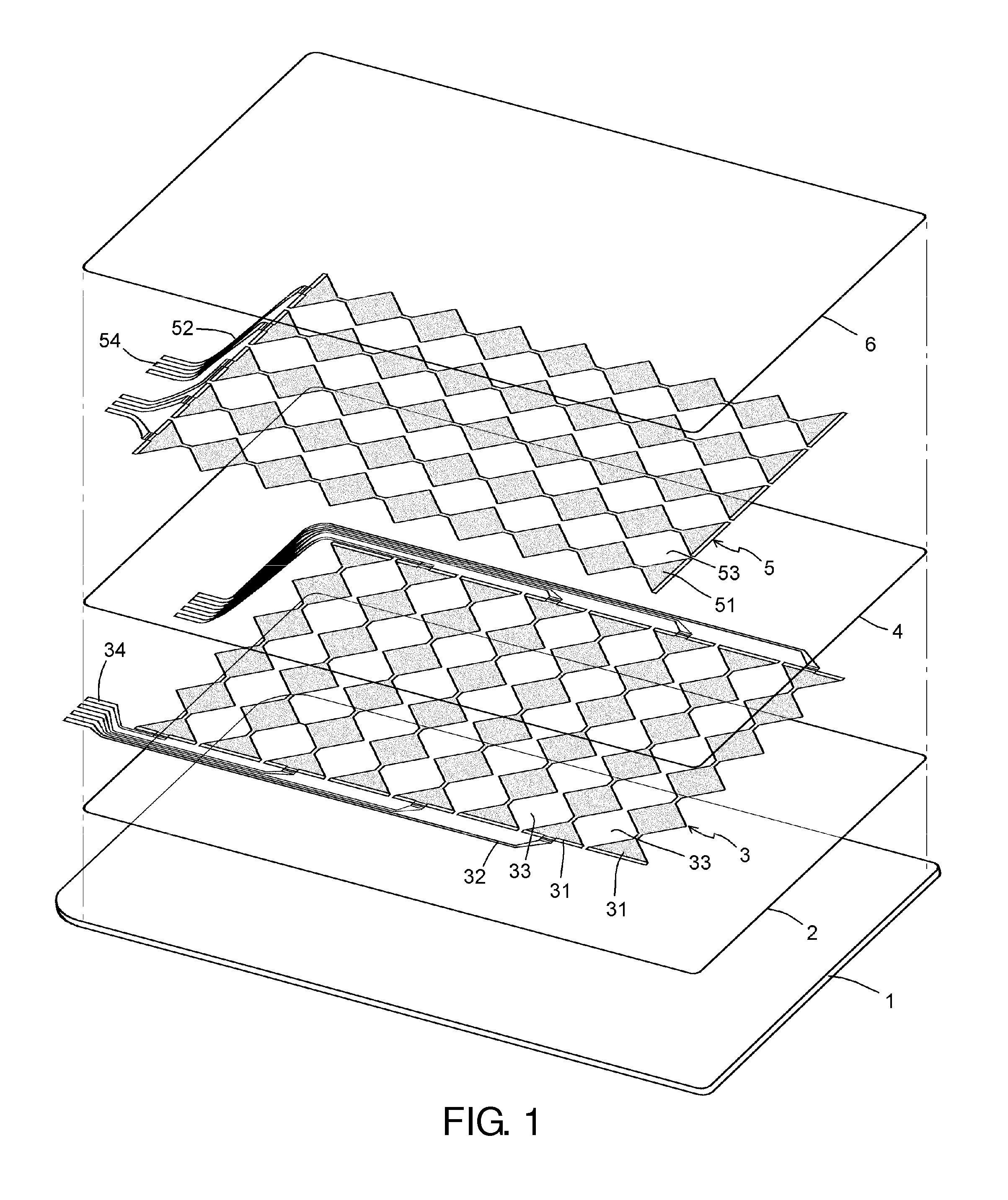 Transparent capacitive touch panel