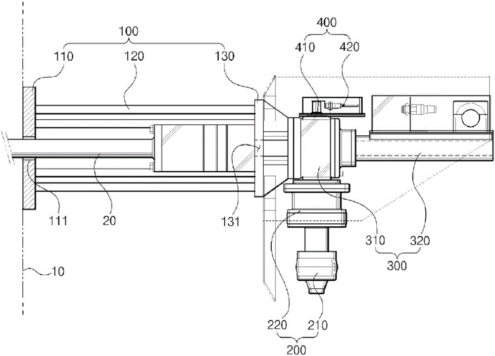 Injection nozzle introduction device for smelting furnace