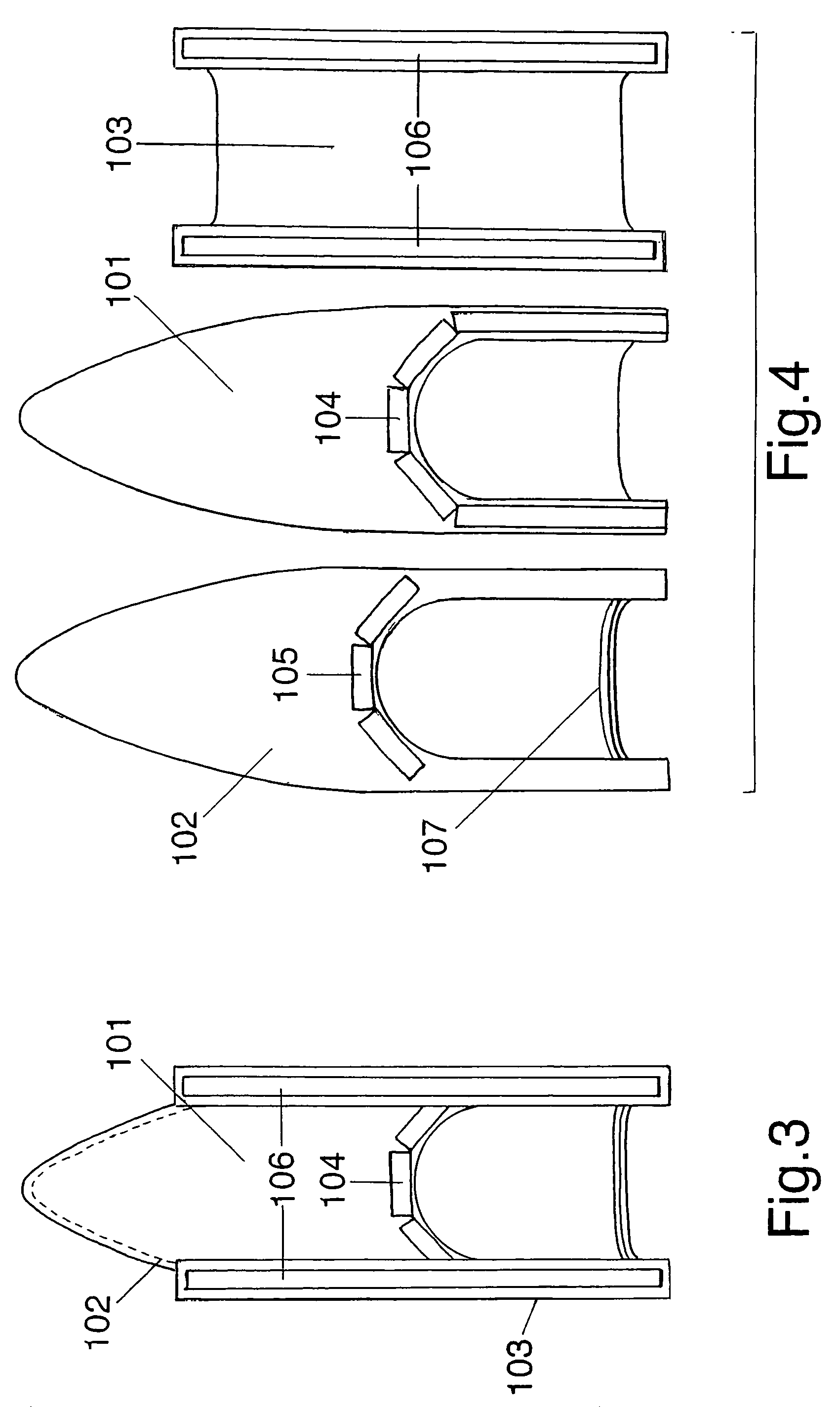 Portable boat in nesting sections, with waterproof fabric cover incorporating a stabilizing keel