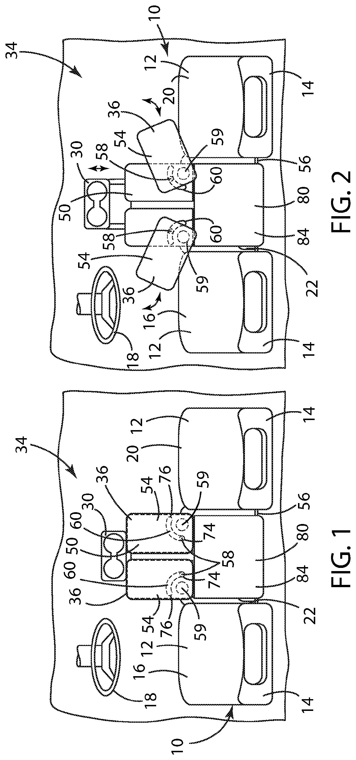 Flexible motor vehicle work surface for laptops and tablets