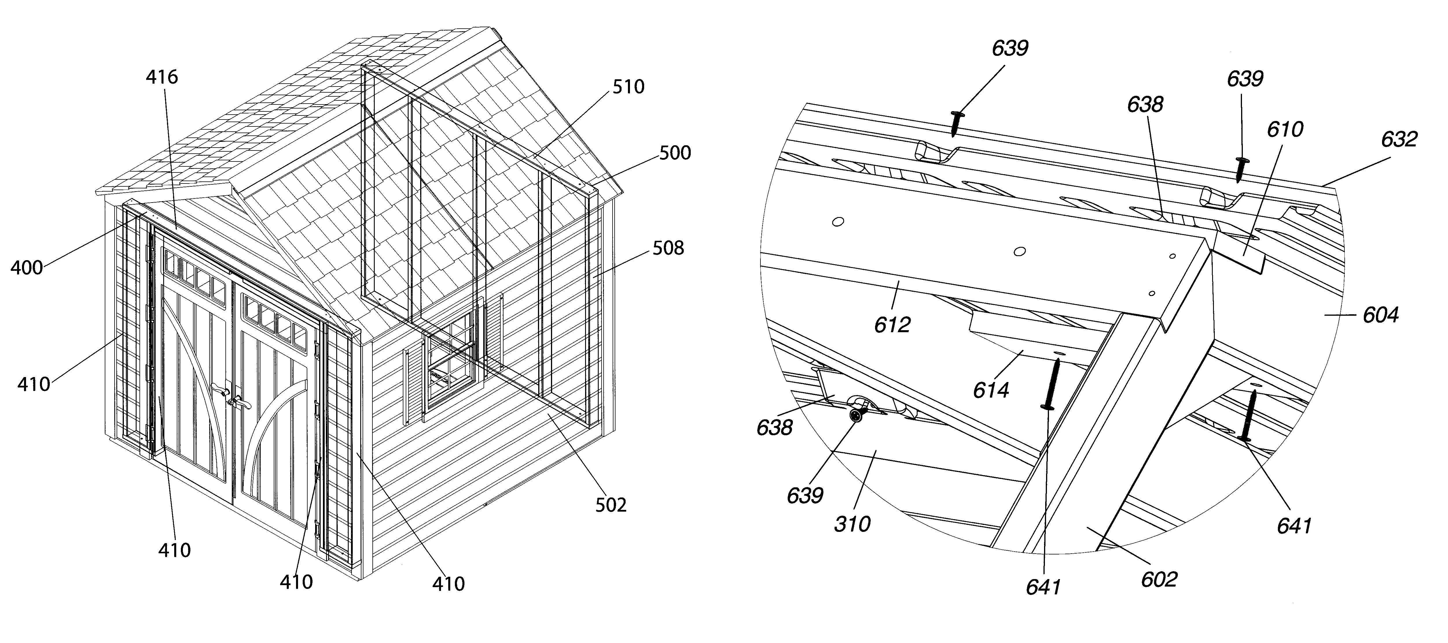 Combination wood and plastic enclosure