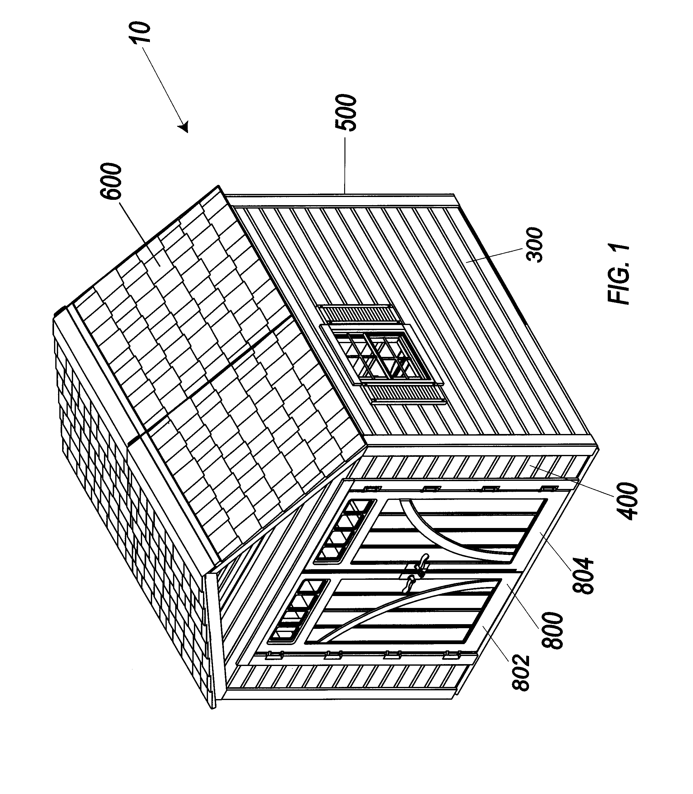 Combination wood and plastic enclosure