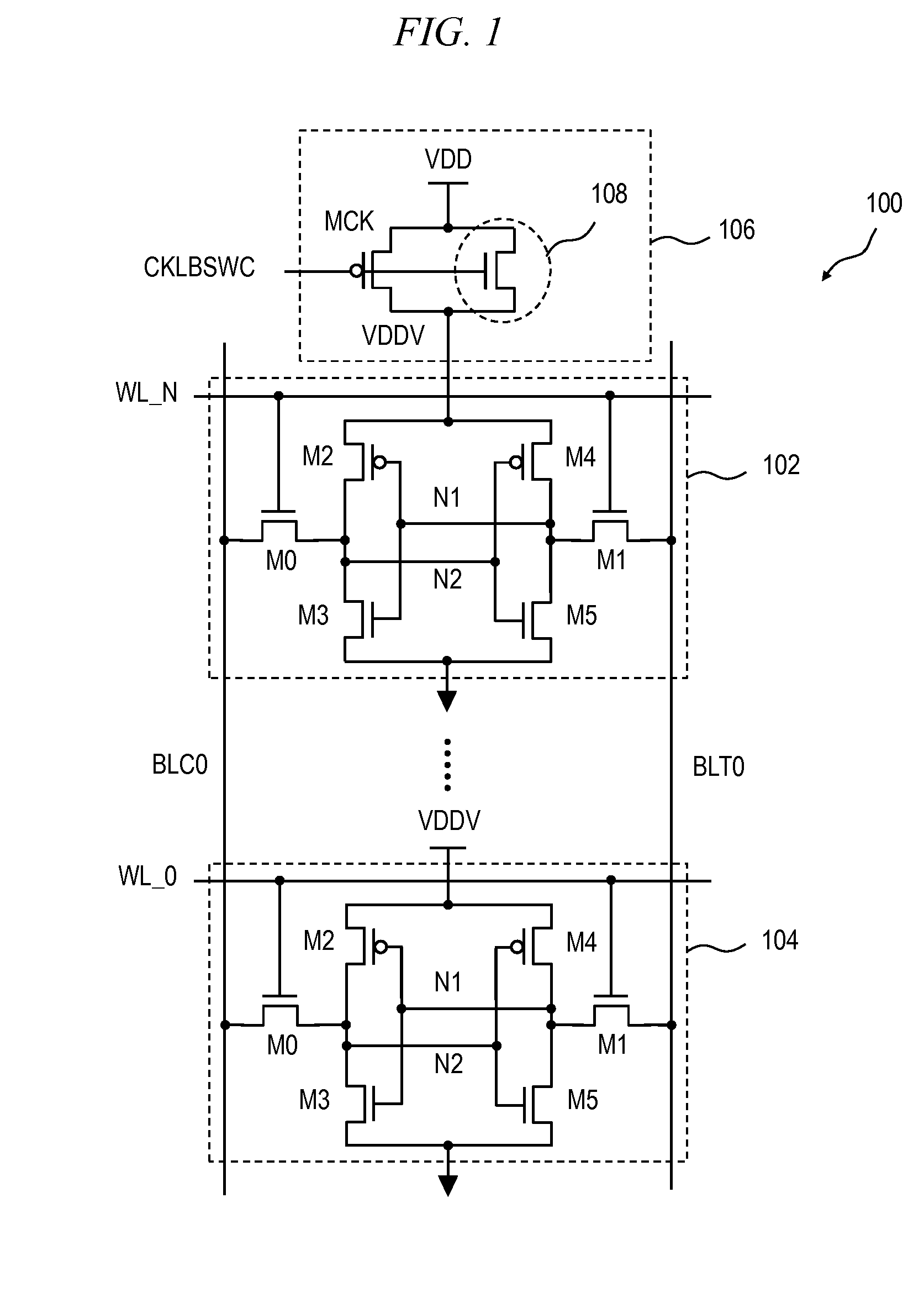 Finfet-based boosting supply voltage circuit and method