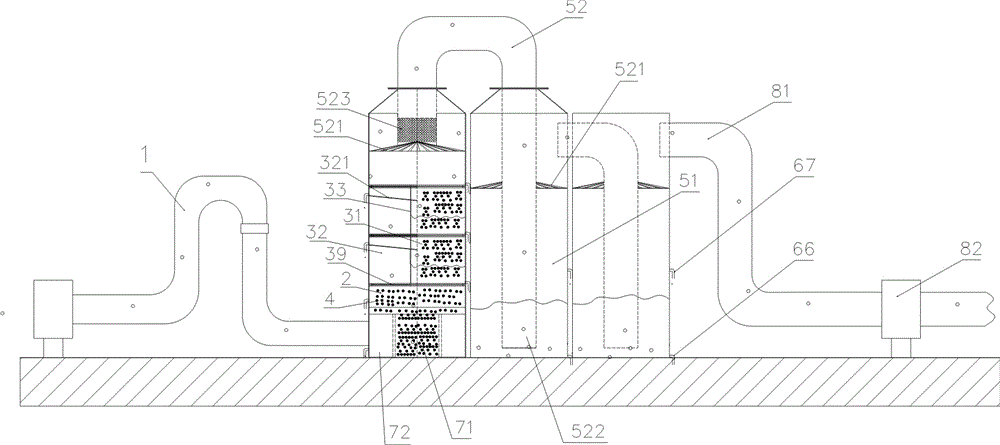 Smoke dust removal system