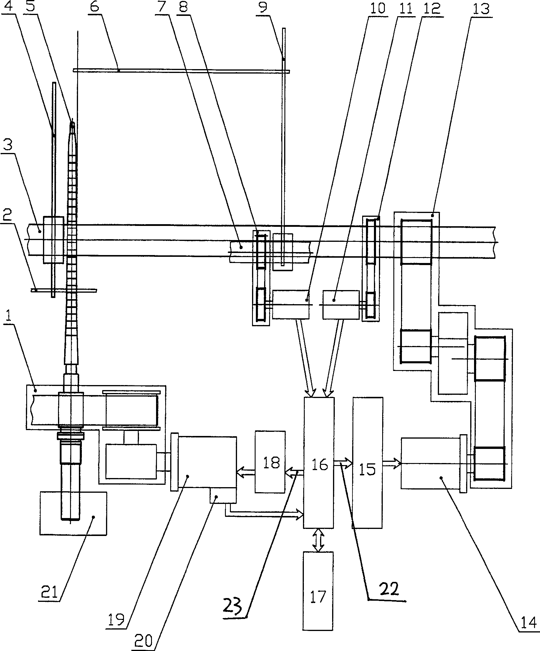 Yarn ear forming mechanism of mule spinning machine