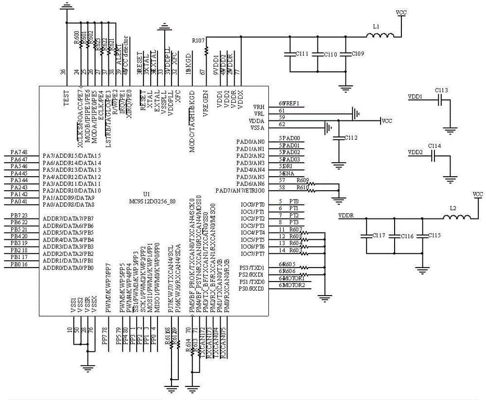 Double-channel hydraulic motor type active stabilization rod control system and control method thereof