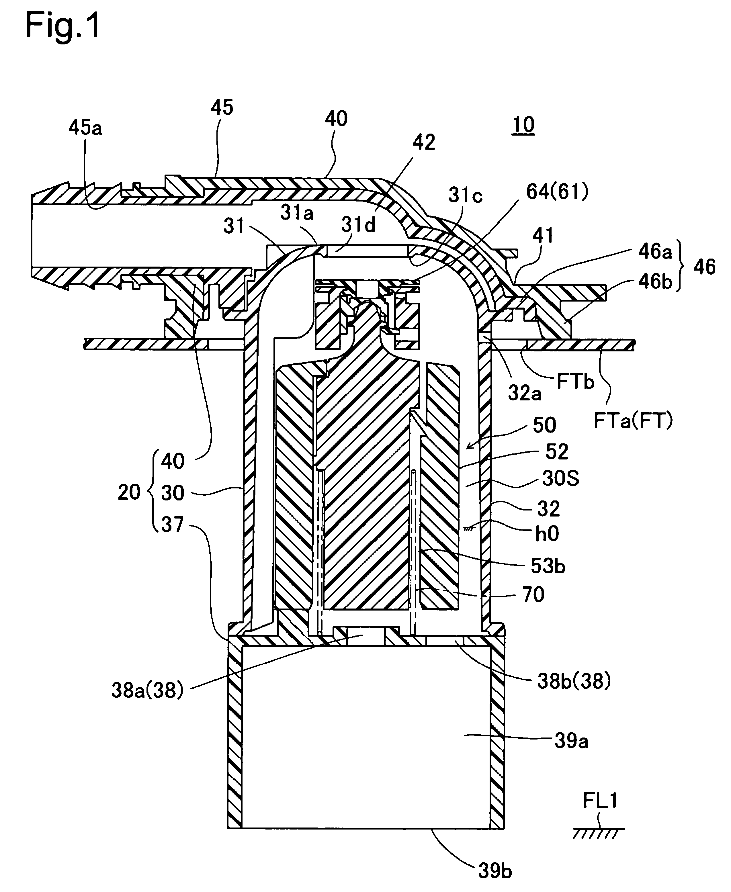 Tank flow path structure