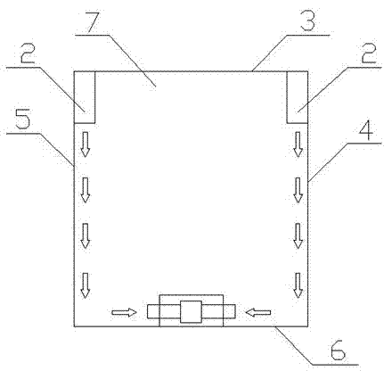 Attached type air supply method applicable for two side walls of capsule hotel