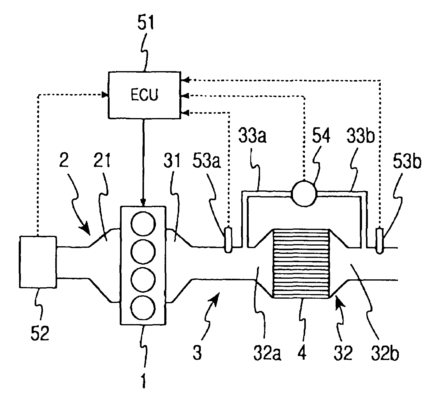 Internal combustion engine exhaust gas purification system