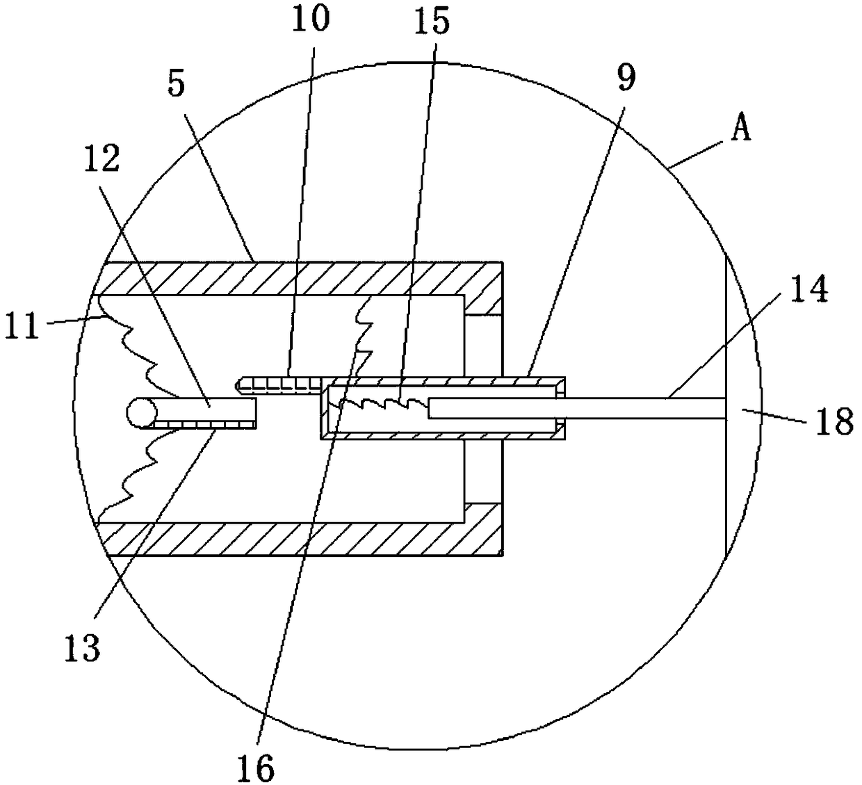 Part processing waste separation treatment device