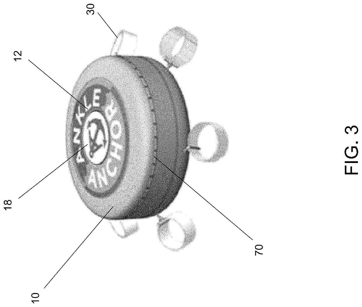 Tethered floating device