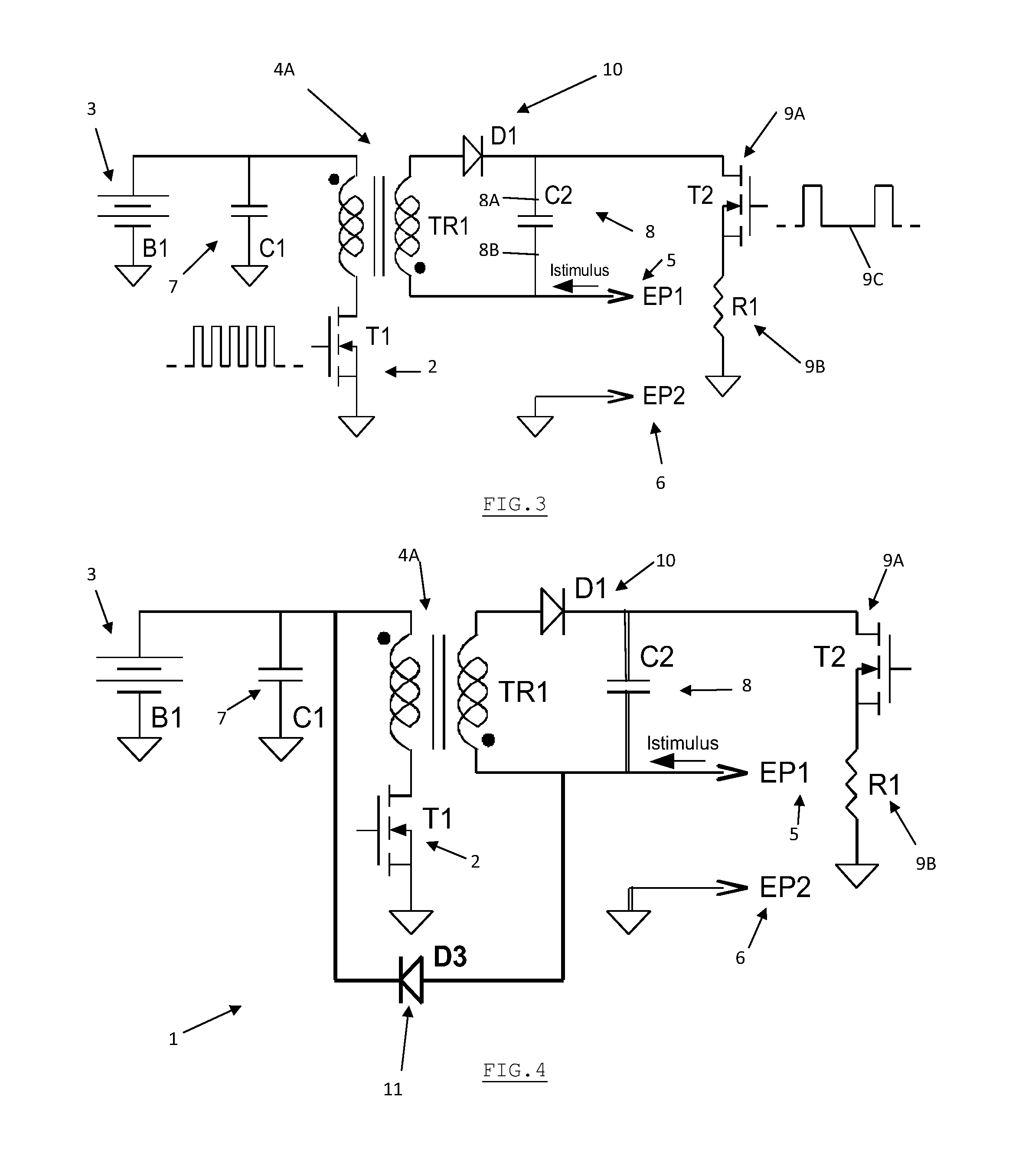 High voltage circuit for electrical stimulation