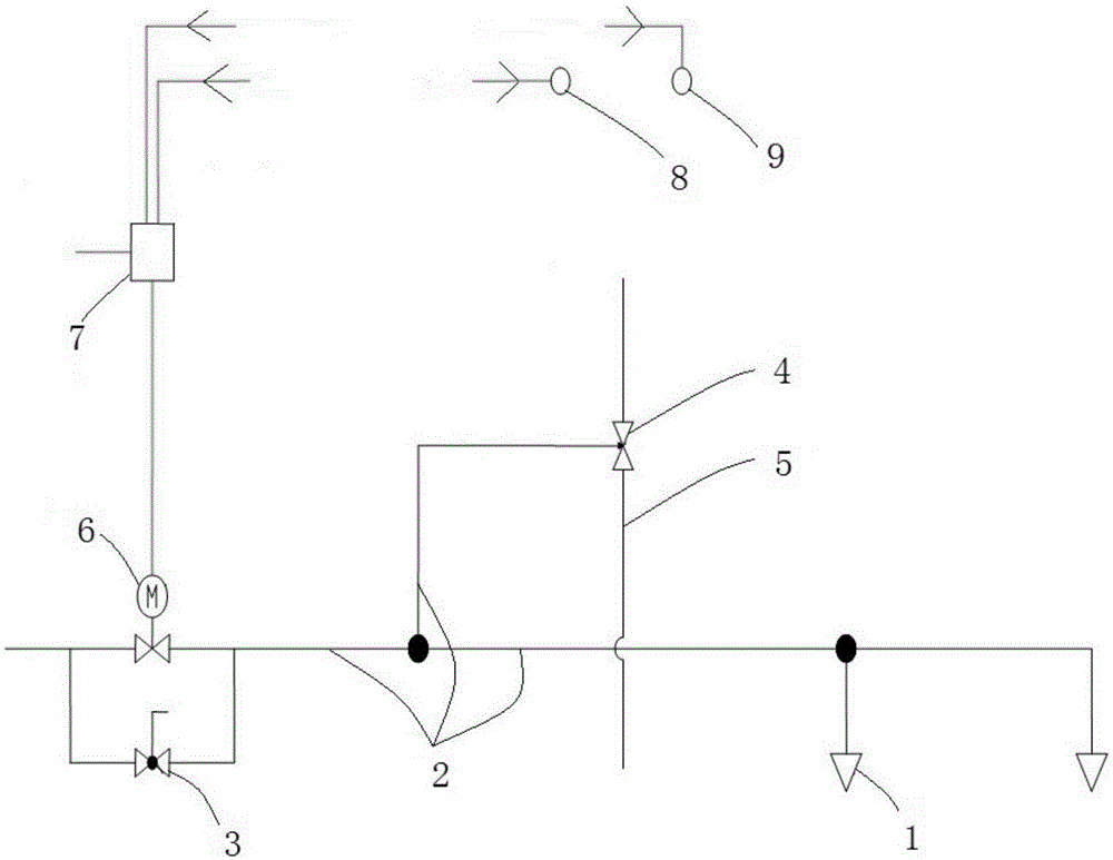 Low-pressure mist spraying system for fire protection of kitchen